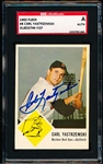 1963 Fleer Baseball Autographed Card- #8 Carl Yastrzemski, Red Sox- SGC Authenticated & Encapsulated