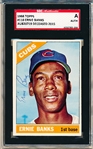 1966 Topps Baseball- #110 Ernie Banks, Cubs- SGC Authenticated & Encapsulated