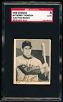 1948 Bowman Bb Autographed Card- #47 Bobby Thomson, Giants- Rookie Card! - SGC Certified & Encapsulated