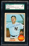 1968 Topps Bb Autographed Card- #47 Ralph Houk, Yankees- SGC Certified & Encapsulated
