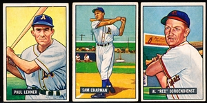 1951 Bowman Baseball- 3 Diff