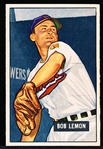 1951 Bowman Baseball- #53 Bob Lemon, Indians- Hall of Famer!
