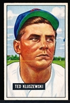 1951 Bowman Baseball- #143 Ted Kluszewski, Reds