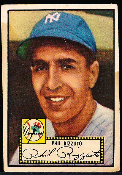 Lot Detail - 1952 Topps Baseball- #71 Phil Rizzuto, Yankees- Black Back