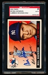 Autographed 1955 Topps Baseball- #22 Bill Skowron, Yankees- SGC Certified & Encapsulated
