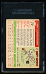 Autographed 1955 Topps Baseball- #70 Al Rosen, Cleveland- SGC Certified & Encapsulated
