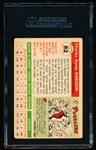 Autographed 1955 Topps Baseball- #82 Chuck Harmon, Reds- SGC Certified & Encapsulated