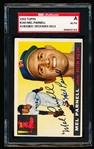 Autographed 1955 Topps Baseball-#140 Mel Parnell, Red Sox- SGC Certified & Encapsulated