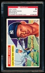 Autographed 1956 Topps Baseball- #88 Johnny Kucks, New York Yankees- SGC Certified & Encapsulated
