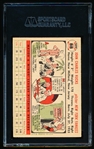 Autographed 1956 Topps Baseball- #88 Johnny Kucks, New York Yankees- SGC Certified & Encapsulated
