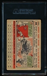 Autographed 1956 Topps Baseball- #89 Norm Zauchin, Red Sox- SGC Certified & Encapsulated