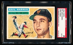 Autographed 1956 Topps Baseball- #91 Gail Harris, NY Giants- SGC Certified & Encapsulated