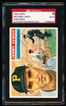 Autographed 1956 Topps Baseball- #97 Jerry Lynch, Pirates- SGC Certified & Encapsulated