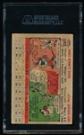 Autographed 1956 Topps Baseball- #102 Jim Davis, Cubs- SGC Certified & Encapsulated