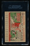 Autographed 1956 Topps Baseball- #103 Willie Miranda, Baltimore Orioles- SGC Certified & Encapsulated