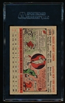 Autographed 1956 Topps Baseball- #104 Bob Lennon, NY Giants- SGC Certified & Encapsulated