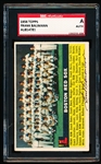 Autographed 1956 Topps Baseball- #111 Boston Red Sox Signed by Frank Baumann- SGC Certified & Encapsulated