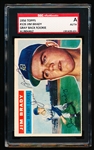 Autographed 1956 Topps Baseball- #126 Jim Brady, Tigers- SGC Certified & Encapsulated