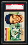 Autographed 1956 Topps Baseball- #128 Eddie Yost, Washington- SGC Certified & Encapsulated