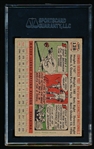 Autographed 1956 Topps Baseball- #128 Eddie Yost, Washington- SGC Certified & Encapsulated