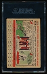 Autographed 1956 Topps Baseball- #133 Ray Narleski, Cleveland- SGC Certified &d Encapsulated
