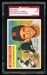 Autographed 1956 Topps Baseball- #228 Mickey Vernon, Boston Red Sox - SGC Certified & Encapsulated