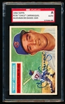 Autographed 1956 Topps Baseball- #230 Chico Carrasquel, Cleveland Indians       - SGC Certified & Encapsulated