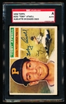 Autographed 1956 Topps Baseball- #232 Toby Atwell, Pirates- SGC Certified &d Encapsulated