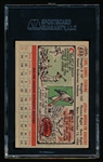 Autographed 1956 Topps Baseball- #233 Carl Erskine, Dodgers- SGC Certified & Encapsulated
