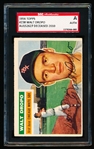 Autographed 1956 Topps Baseball- #238 Walt Dropo, White Sox- SGC Certified & Encapsulated