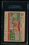Autographed 1956 Topps Baseball- #238 Walt Dropo, White Sox- SGC Certified & Encapsulated
