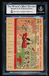 Autographed 1956 Topps Baseball- #141 Joe Frazier, Cardinals- Beckett Certified & Encapsulated