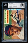 Autographed 1956 Topps Baseball- #163 Gene Woodling, Cleveland- Beckett Certified & Encapsulated