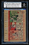 Autographed 1956 Topps Baseball- #163 Gene Woodling, Cleveland- Beckett Certified & Encapsulated