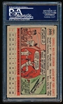 Autographed 1956 Topps Baseball- #205 Whitey Lockman, Giants – PSA/DNA Certified & Encapsulated