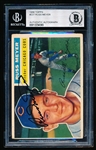Autographed 1956 Topps Baseball- #227 Russ Meyer, Cubs- Beckett Certified & Encapsulated