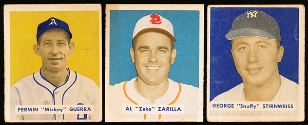 1949 Bowman Bb Hi#’s- 3 Diff
