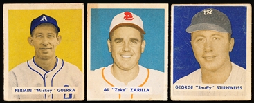 1949 Bowman Bb Hi#’s- 3 Diff