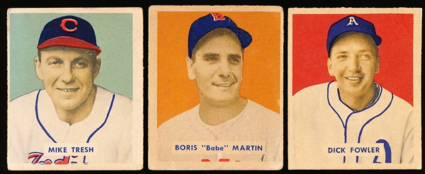 1949 Bowman Bb Hi#’s- 3 Diff