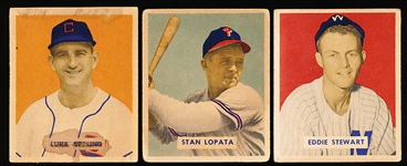 1949 Bowman Bb Hi#’s- 3 Diff