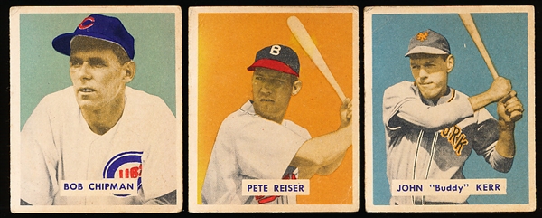 1949 Bowman Bb Hi#’s- 3 Diff