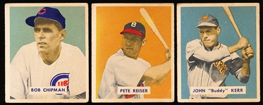1949 Bowman Bb Hi#’s- 3 Diff