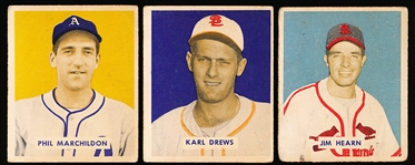 1949 Bowman Bb Hi#’s- 3 Diff