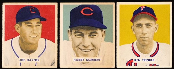 1949 Bowman Bb Hi#’s- 3 Diff