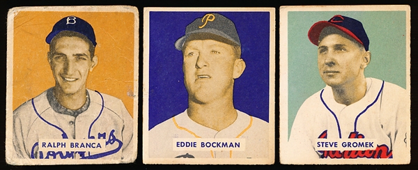 1949 Bowman Bb Hi#’s- 3 Diff