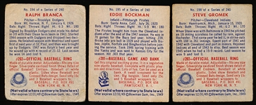 1949 Bowman Bb Hi#’s- 3 Diff