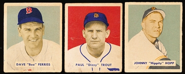 1949 Bowman Bb Hi#’s- 3 Diff