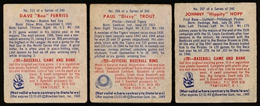 1949 Bowman Bb Hi#’s- 3 Diff