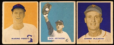 1949 Bowman Bb Hi#’s- 3 Diff