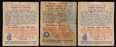 1949 Bowman Bb Hi#’s- 3 Diff